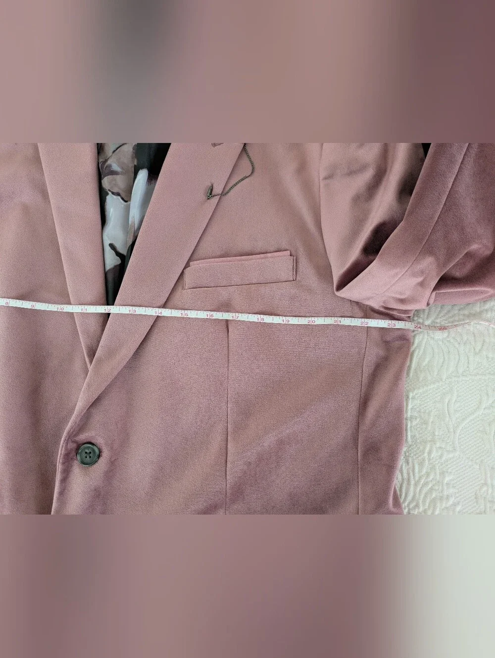 INC Pink Velvet Blazer